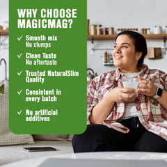 Open jar of MagicMag Raspberry Lemon magnesium powder