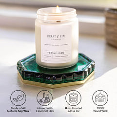 Natural soy wax candle 8oz