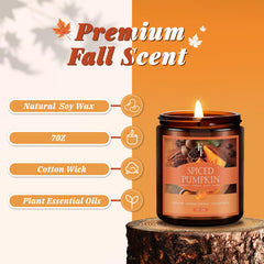 Natural soy wax candle infused with plant essential oils