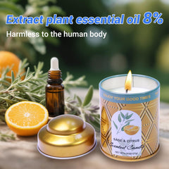 Natural soy wax candles for clean, slow burn