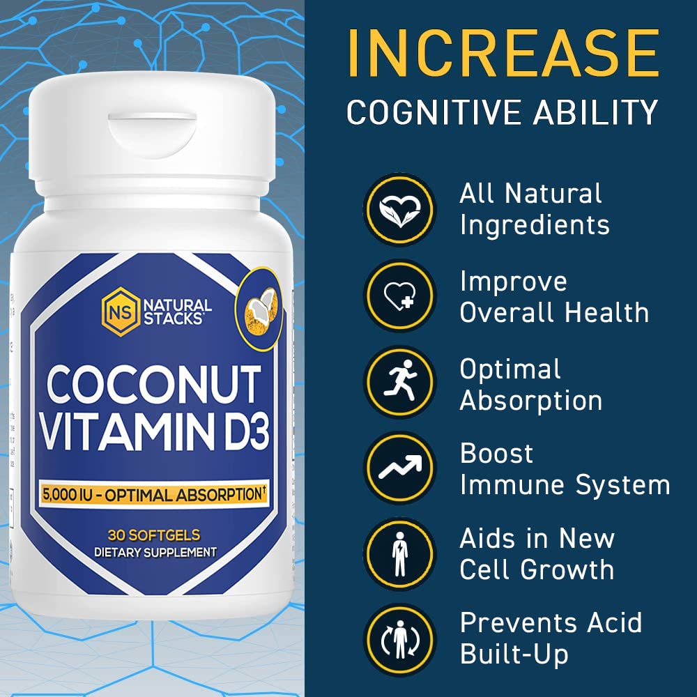 Close-up of Vitamin D3 softgel capsules