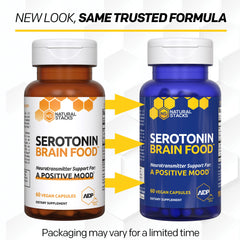 Natural Stacks Serotonin label disclosure signifies transparency and complete ingredient details.