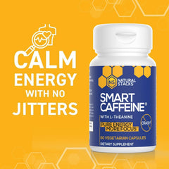 Morning study setup with NATURAL STACKS Smart Caffeine Pills