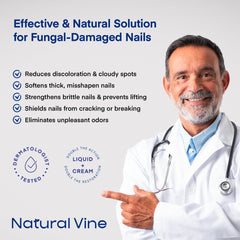 Natural Vine patch on toe demonstrates simple overnight application.