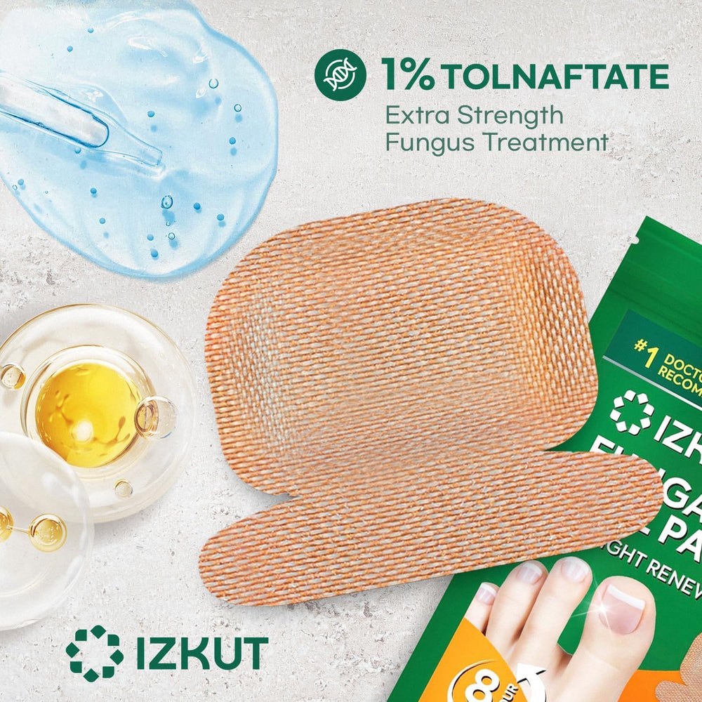 Natural Vine toenail fungus patches overnight application demonstrates 8-hour renewal.