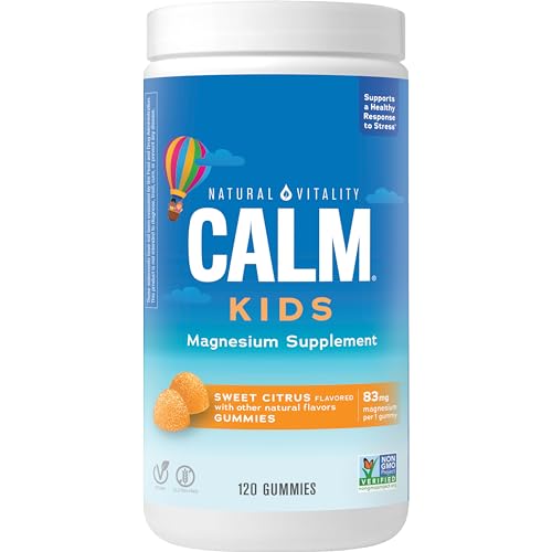 Supplement facts panel for CALM Kids Gummies