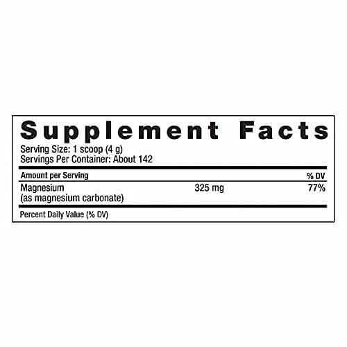 Close-up of Raspberry Calm Magnesium Citrate Powder label - 20 oz