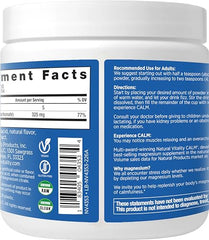 Recommended usage shot for Natural Vitality CALM Cherry