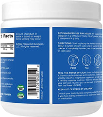 Natural Vitality CALM brand logo with product line