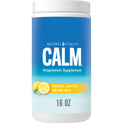 Natural Vitality CALM Magnesium Drink Mix Lemon 16 oz bottle