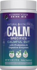 Natural Vitality CALM Specifics Calmful Gut bottle on white background