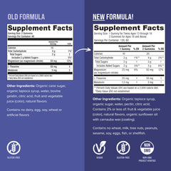 Close-up of bottle label showing magnesium, melatonin and L-theanine