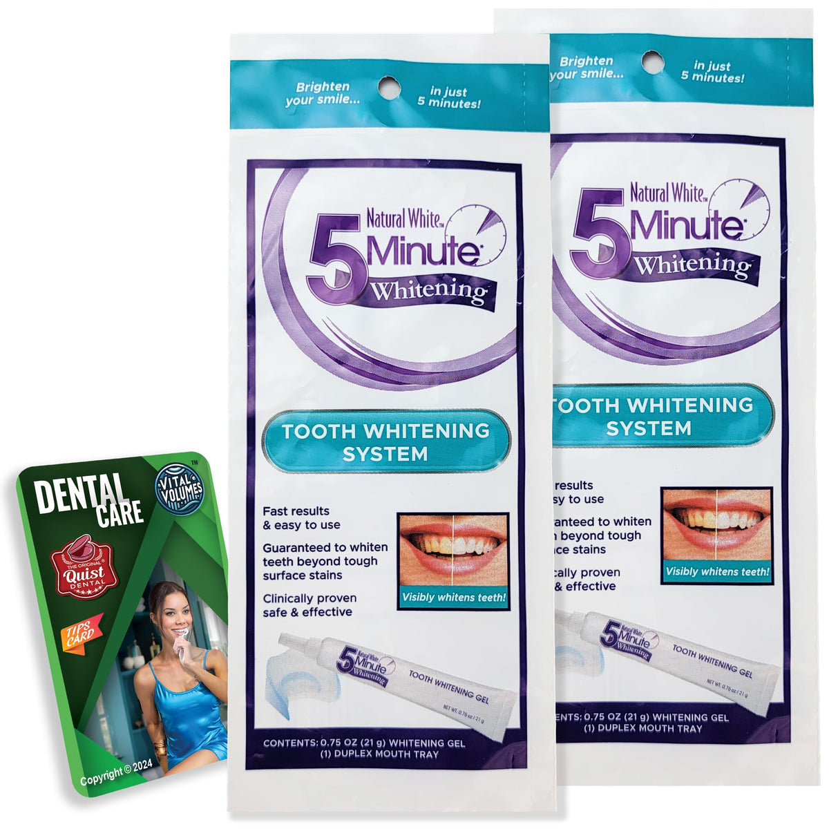 Natural White 5 Minute Whitening Lornamead 0.75oz whitening gel
