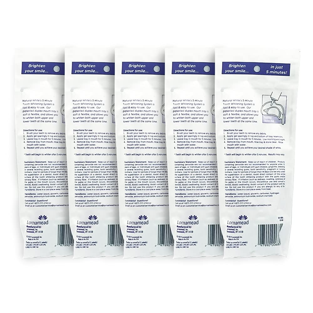Brighter smile result from Natural White 5-Minute Whitening Kit