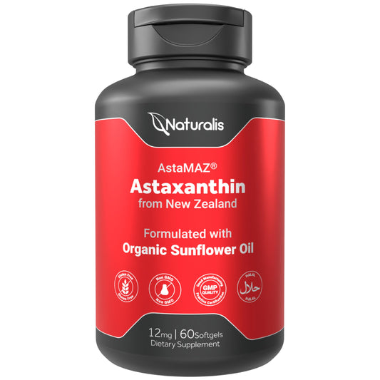 Naturalis New Zealand Astaxanthin bottle and label
