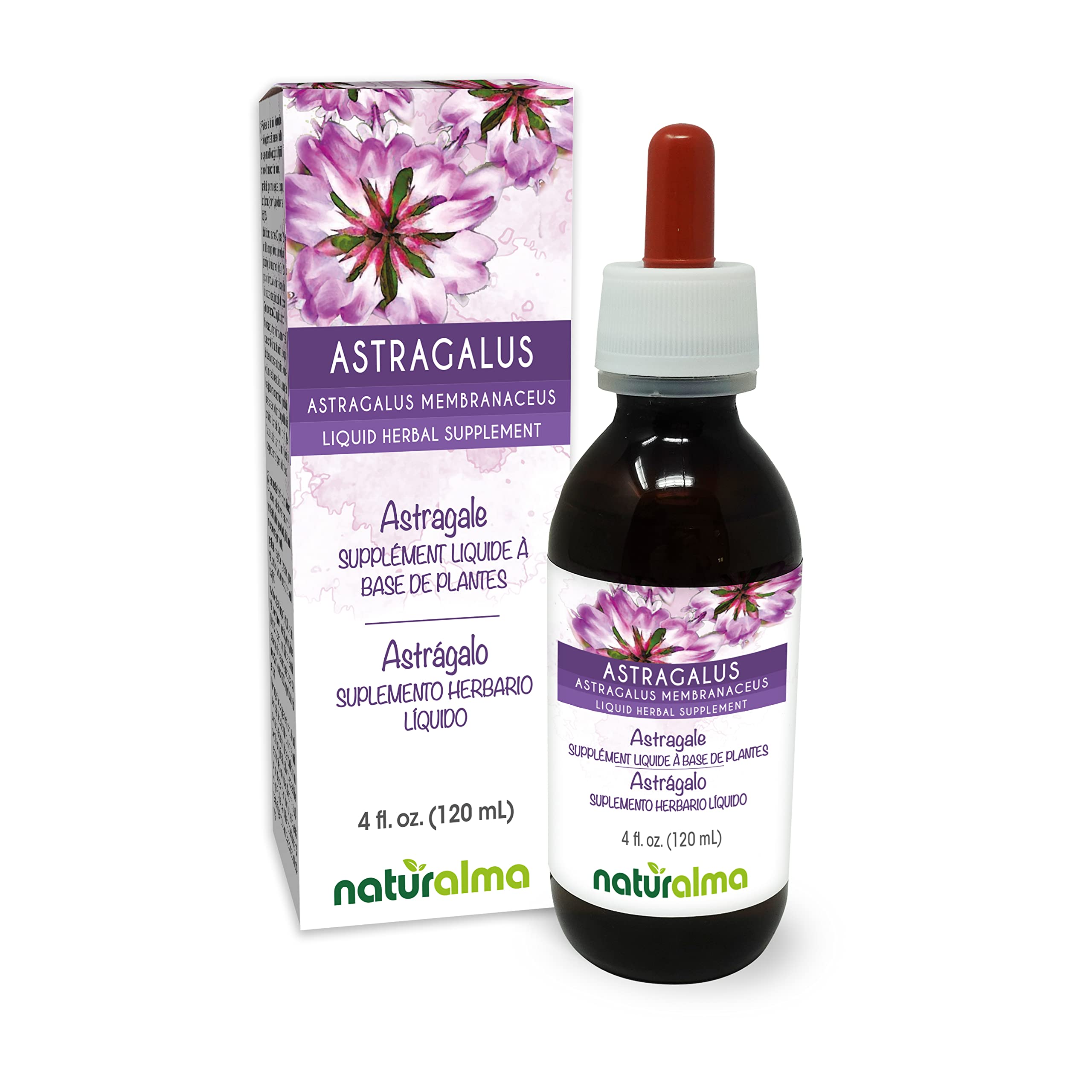 Naturalma Astragalus root tincture bottle 4 oz