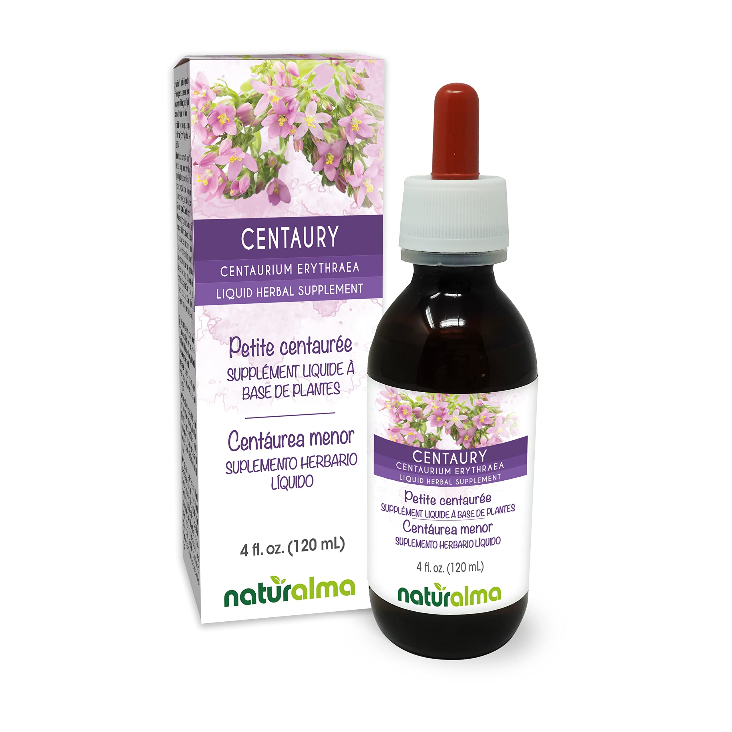 Naturalma Centaury Alcohol-Free Tincture bottle and packaging