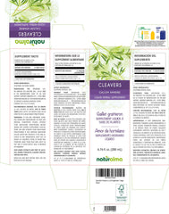 Close-up of dropper dispensing Cleavers tincture liquid extract