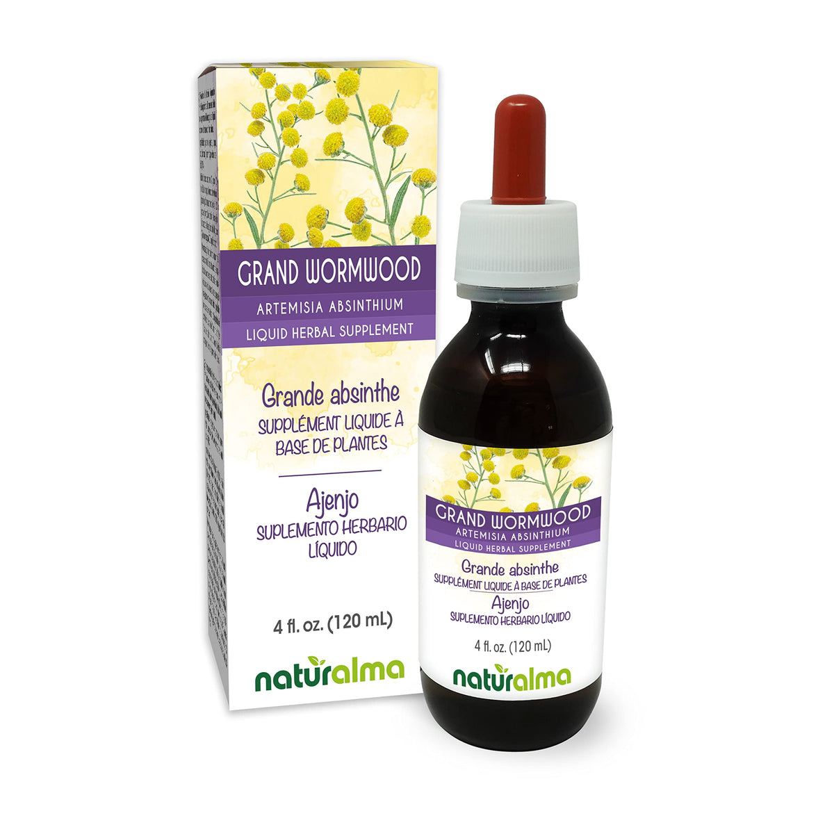 Naturalma Grand Wormwood tincture bottle 4 oz