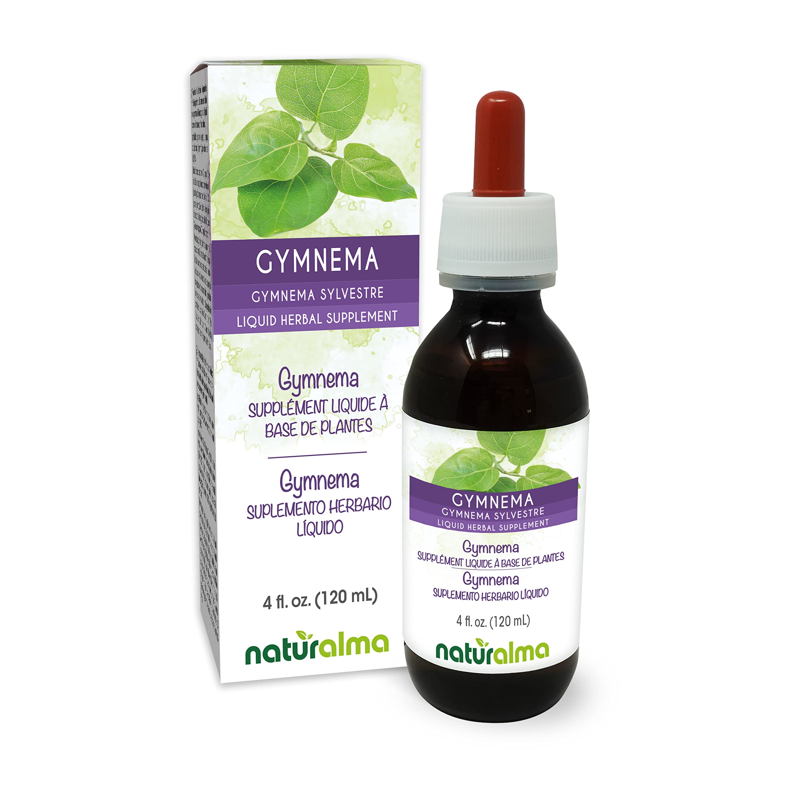 Naturalma Gymnema leaf tincture bottle 4 oz