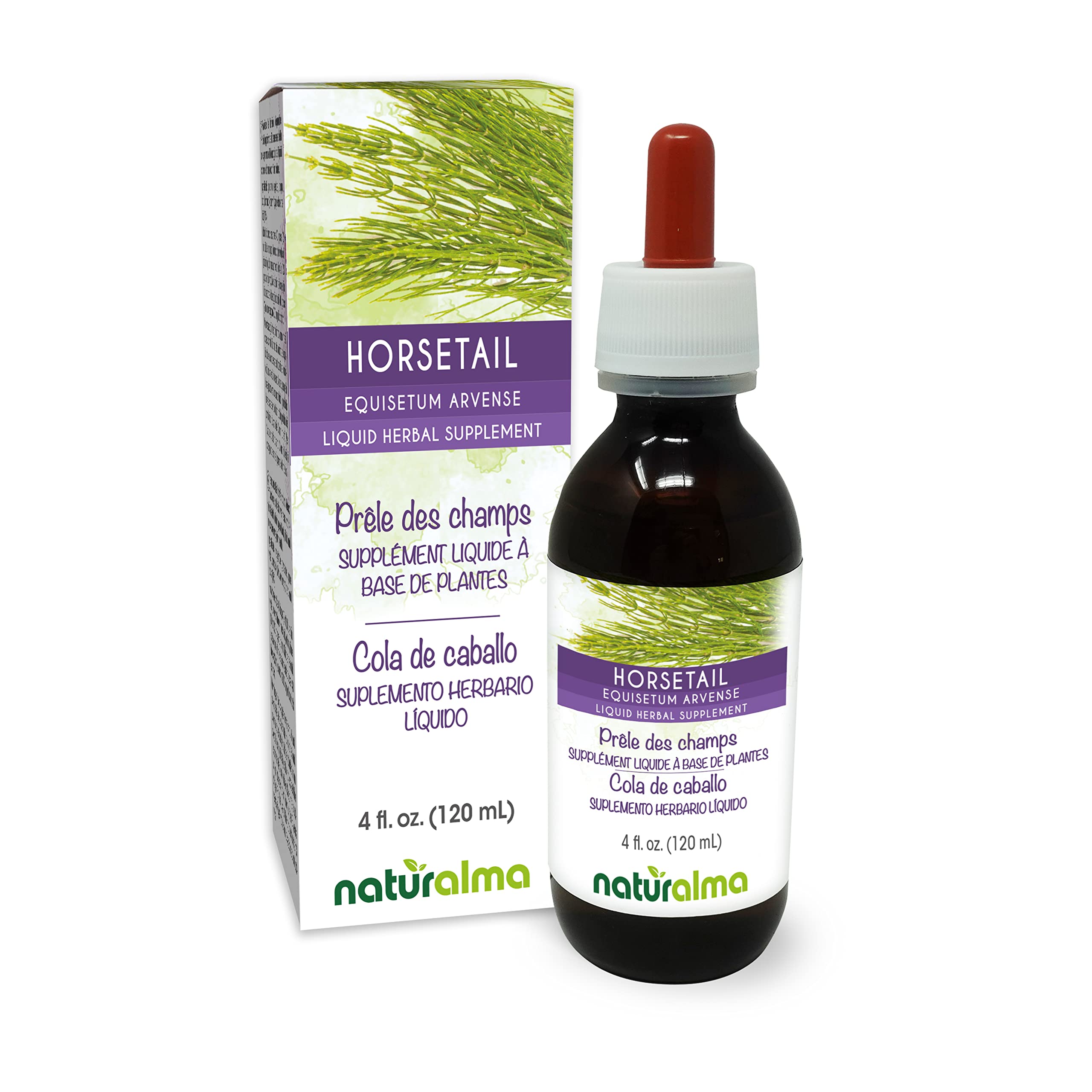 Naturalma Horsetail tincture bottle with label