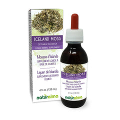 Bottle of Naturalma Iceland Moss Tincture 4 oz (alcohol-free, vegan)