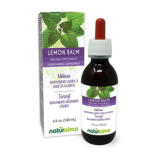 Naturalma Lemon Balm tincture bottle with dropper (4 oz)