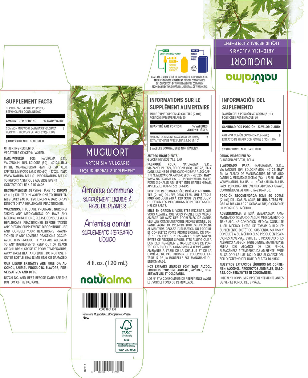 Mugwort tincture dropper releasing droplets