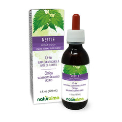 Naturalma nettle leaf and root tincture bottle, 4 oz