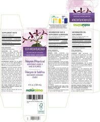 Close-up of 1:10 Pelargonium sidoides tincture label