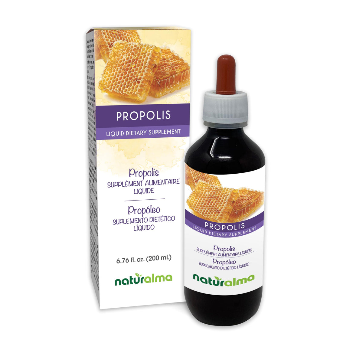 Naturalma Propolis Resin Tincture bottle with dropper