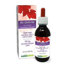 Front view of Naturalma Red Grapevine Leaf Tincture bottle with 4 oz label