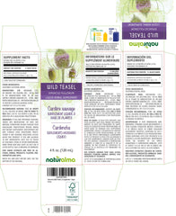 Close-up of Teasel tincture 1:10 concentration label