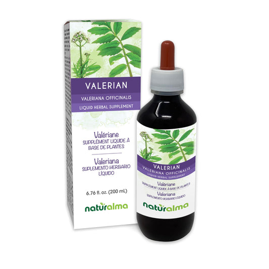 Naturalma valerian root tincture bottle showing 1:5 concentration