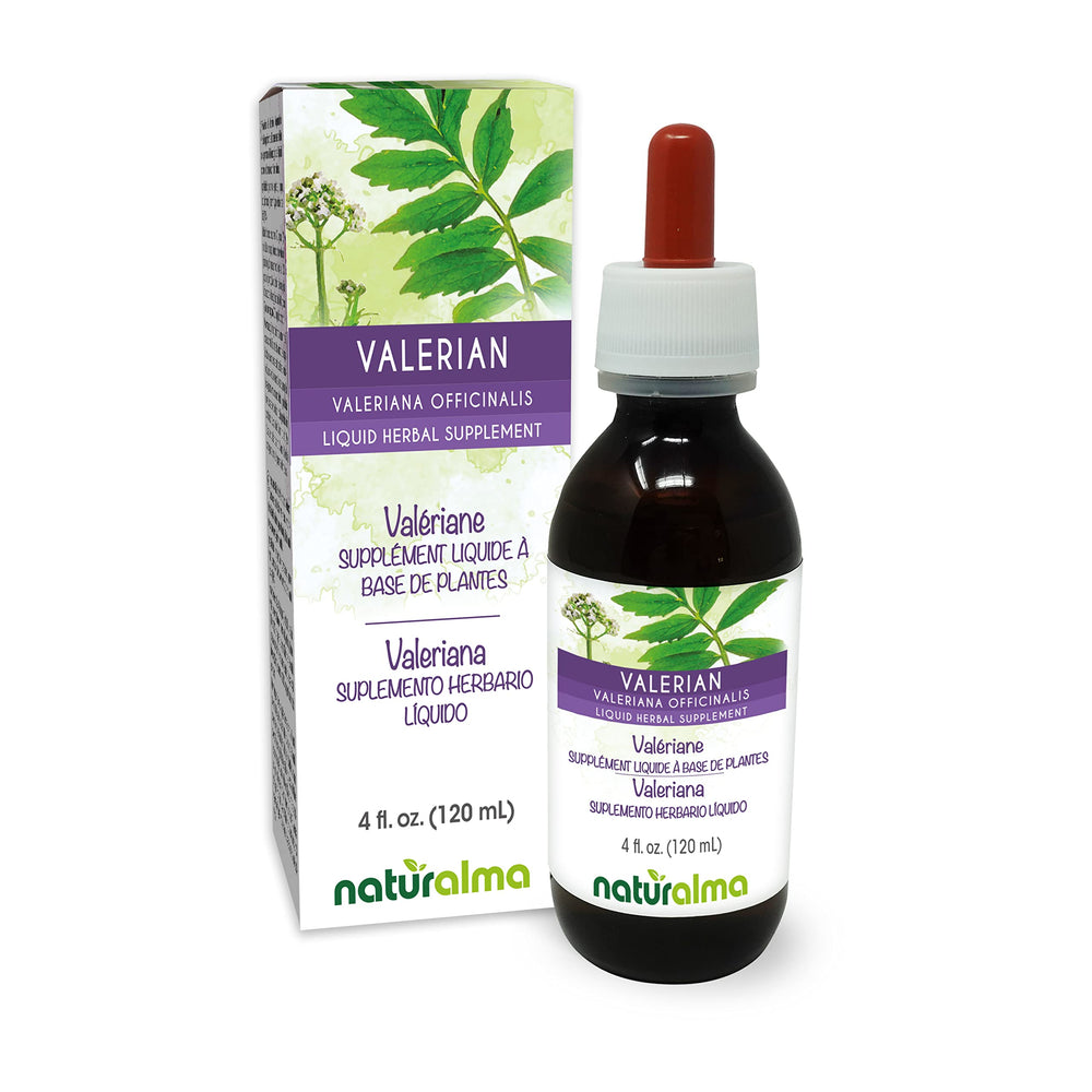 Naturalma Valerian root tincture bottle with dropper (4 oz)
