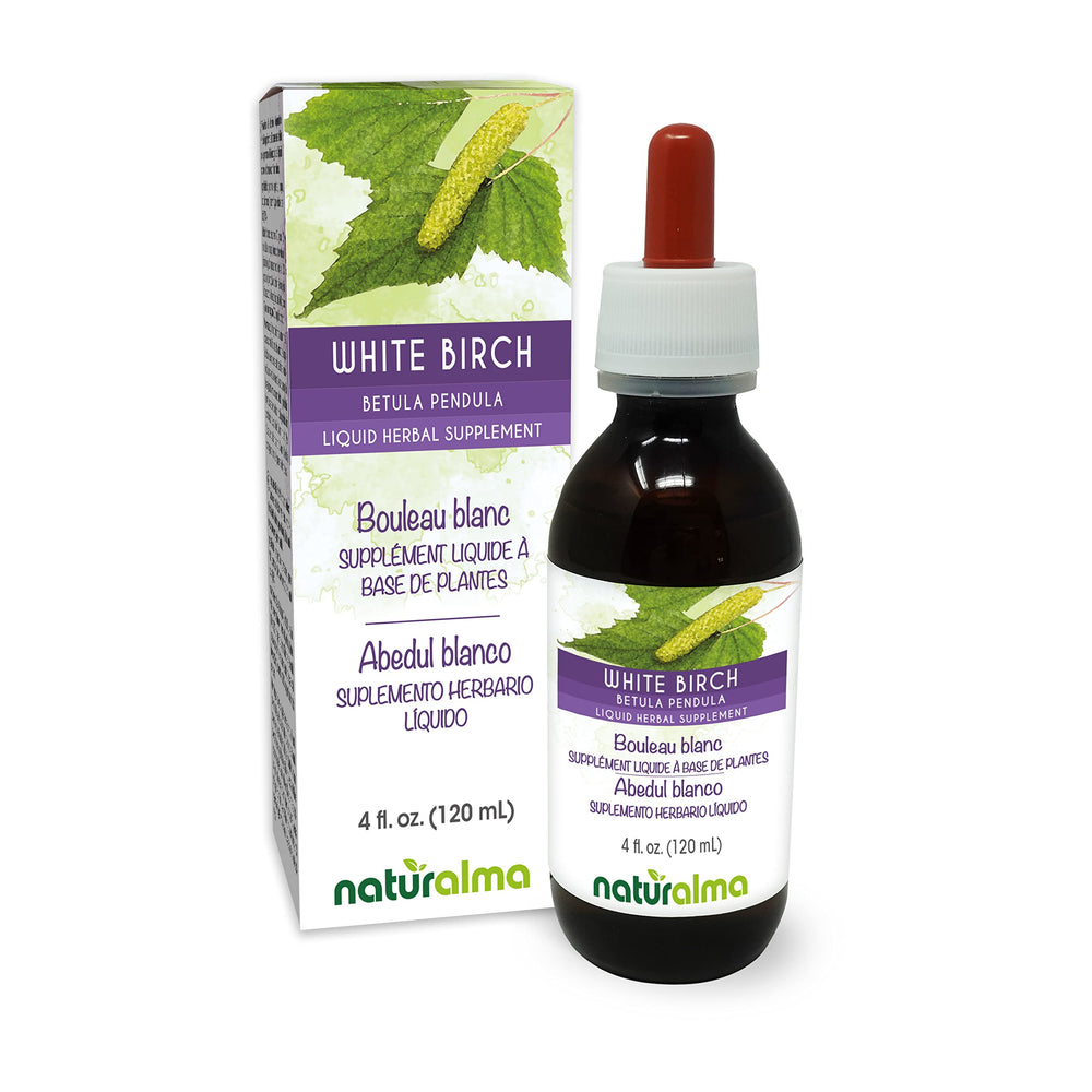 Naturalma White Birch leaf tincture bottle with label