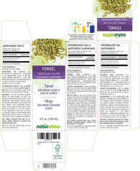 Dropper bottle of fennel fruit tincture vegan