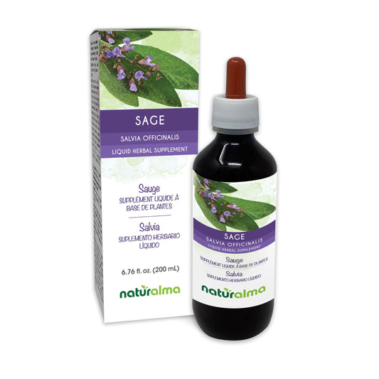 Naturalma sage leaf tincture bottle showing 6.76 fl oz size