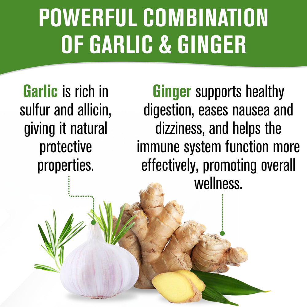 Two odorless garlic capsules with a meal for daily use