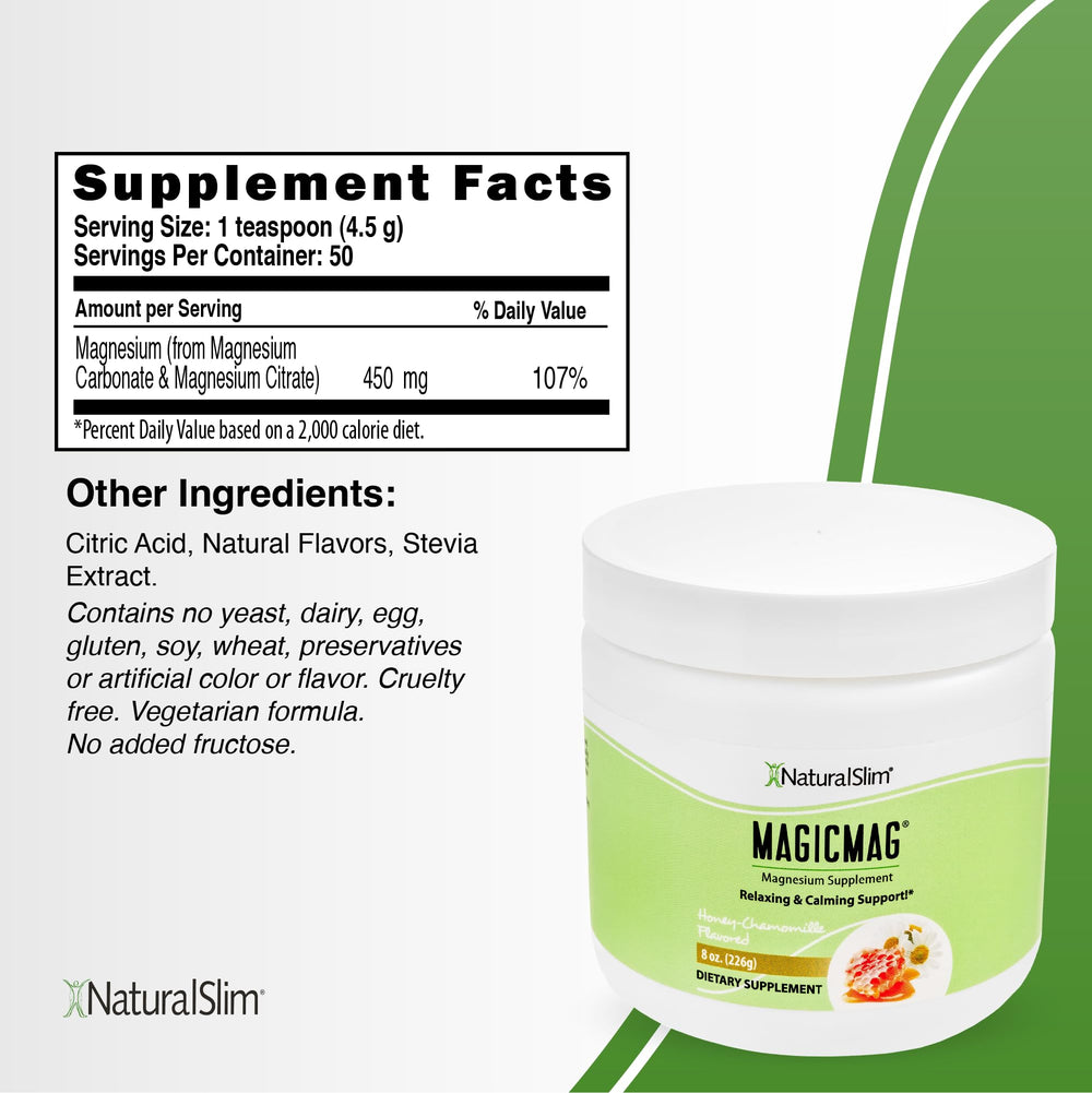 NaturalSlim MagicMag being poured into water for a refreshing, gentle absorption.