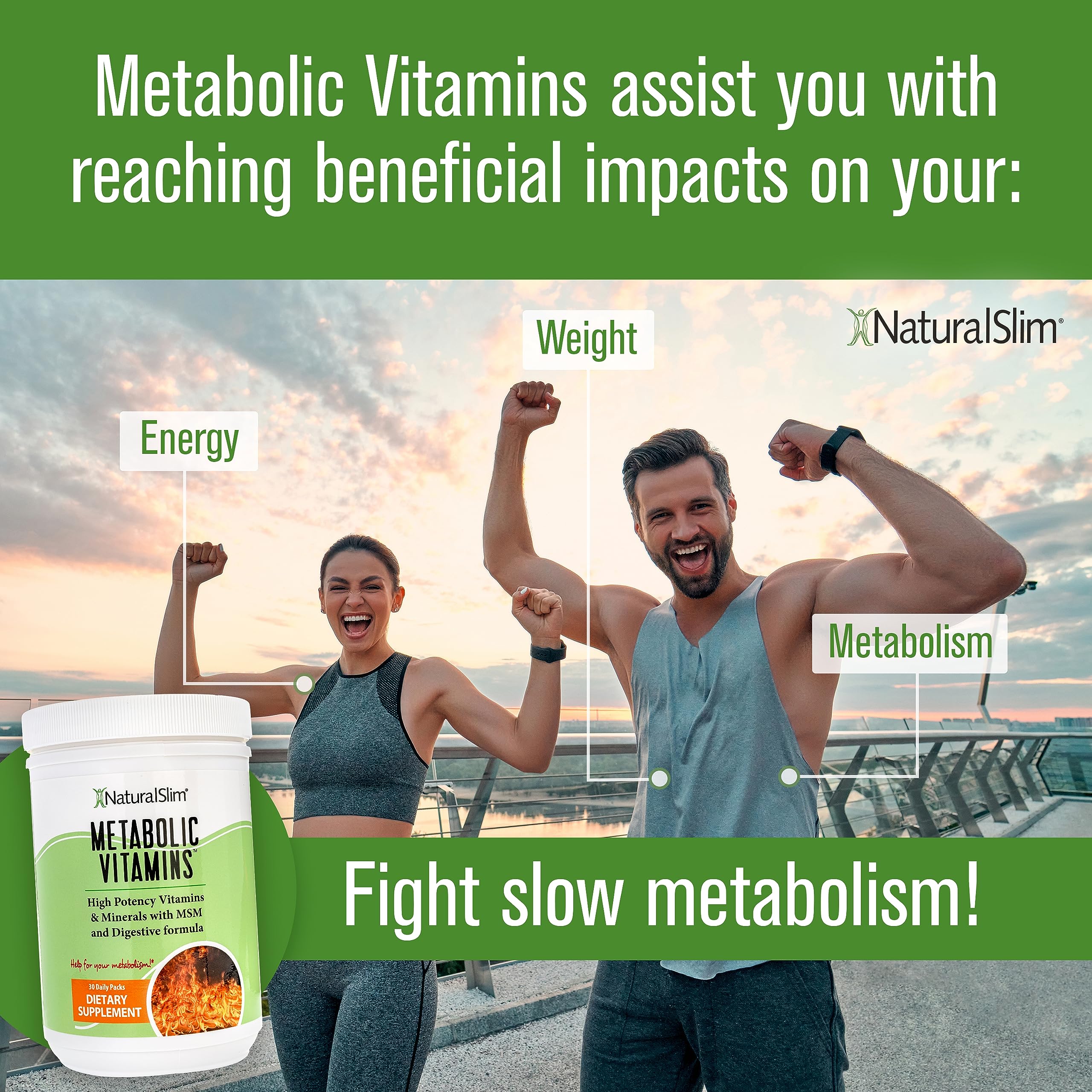 NaturalSlim Metabolic Vitamins daily packets ready for one-per-day routine
