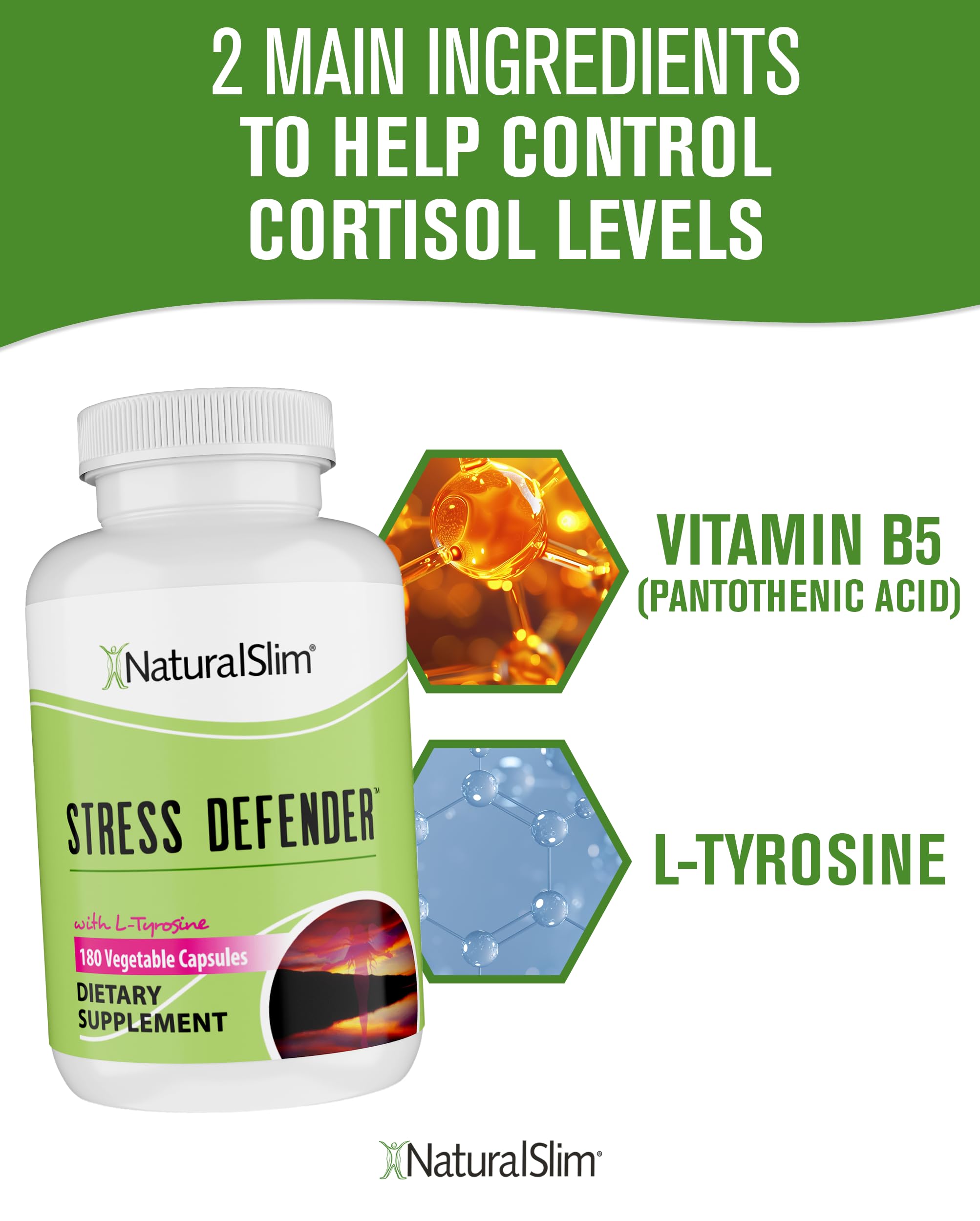Naturalslim Stress Defender daily-use scene in morning routine.