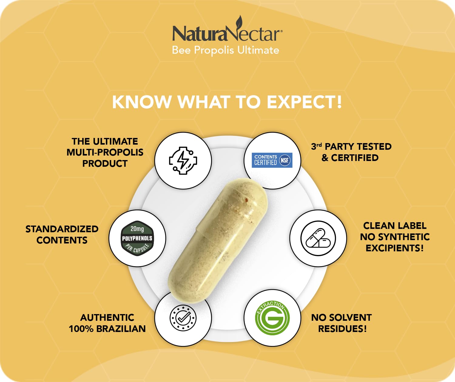NaturaNectar capsules offer antioxidant-rich support for busy days.