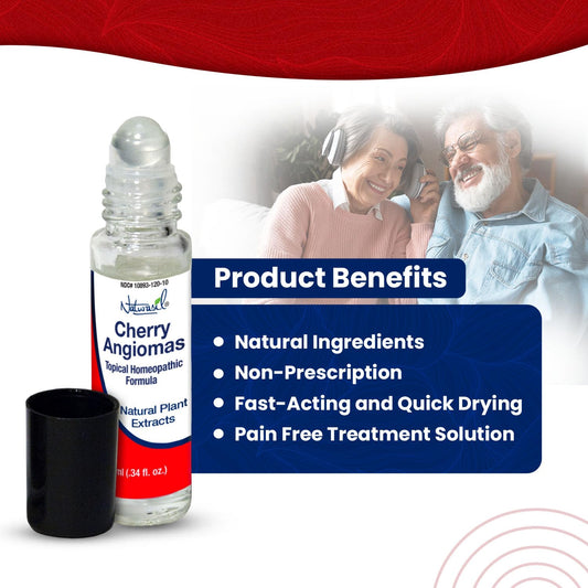 Roll-on applicator for cherry angiomas