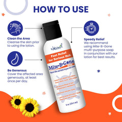 Naturasil Mite-B-Gone ingredients with tea tree oil for soothing irritation.