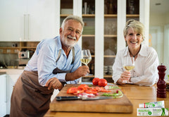 Icons showing gluten-free, zinc-free, paraben-free and no taste