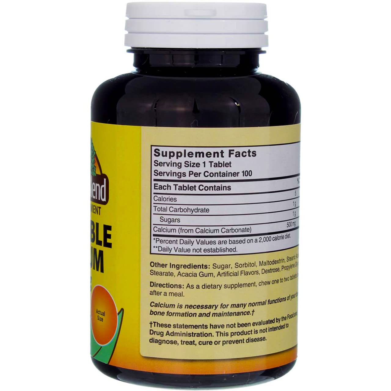 Bavarian Cream flavored calcium chewables packaging