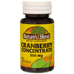 Close-up of cranberry concentrate soft gel capsule