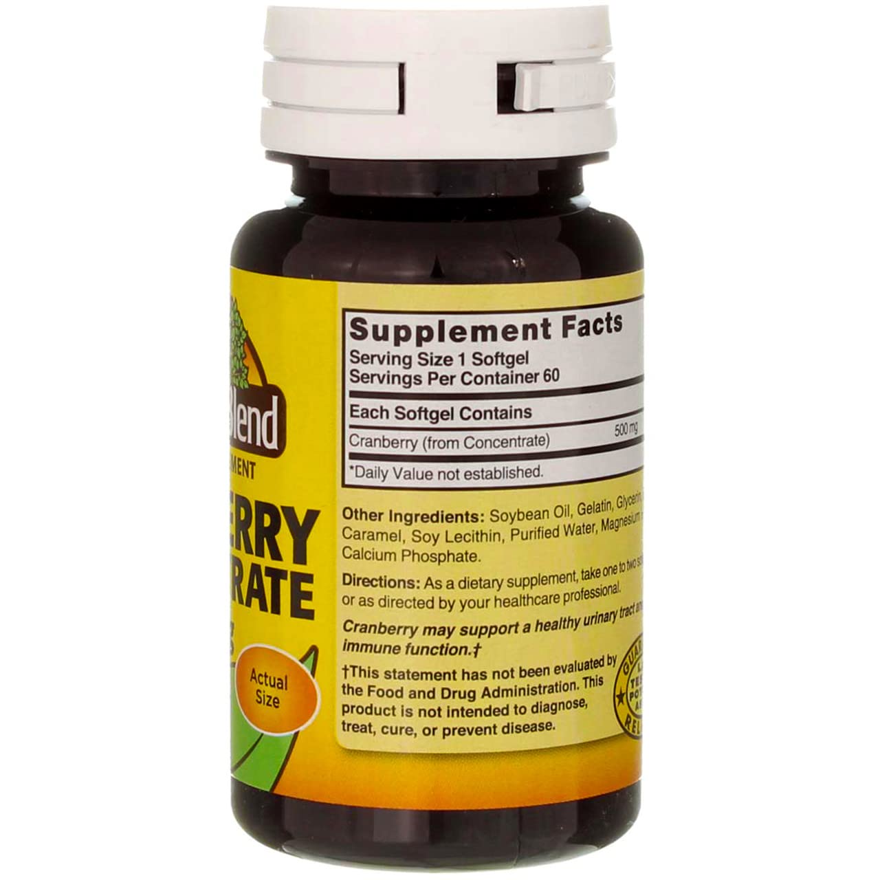 Antioxidant-rich cranberry concentrate ingredient