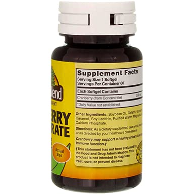 Product shot of Nature's Blend Cranberry Concentrate 500mg